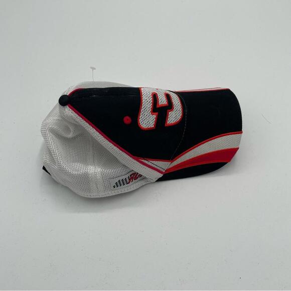 NASCAR Black & Red Mesh Cap - Size Adjustable - Picture 2 of 4